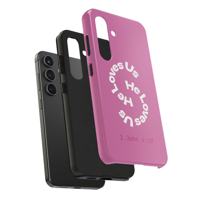 He Loves Us Phone Case