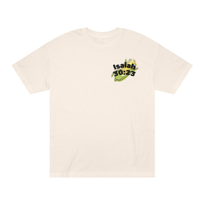 Unisex Inspirational Farm Tee Isaish 30:23