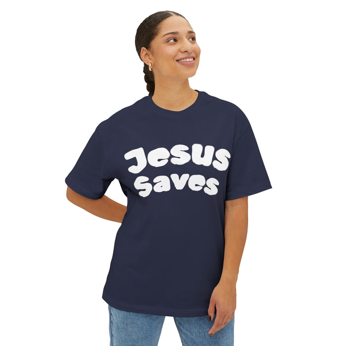 Jesus Saves Oversized Tee Apparel