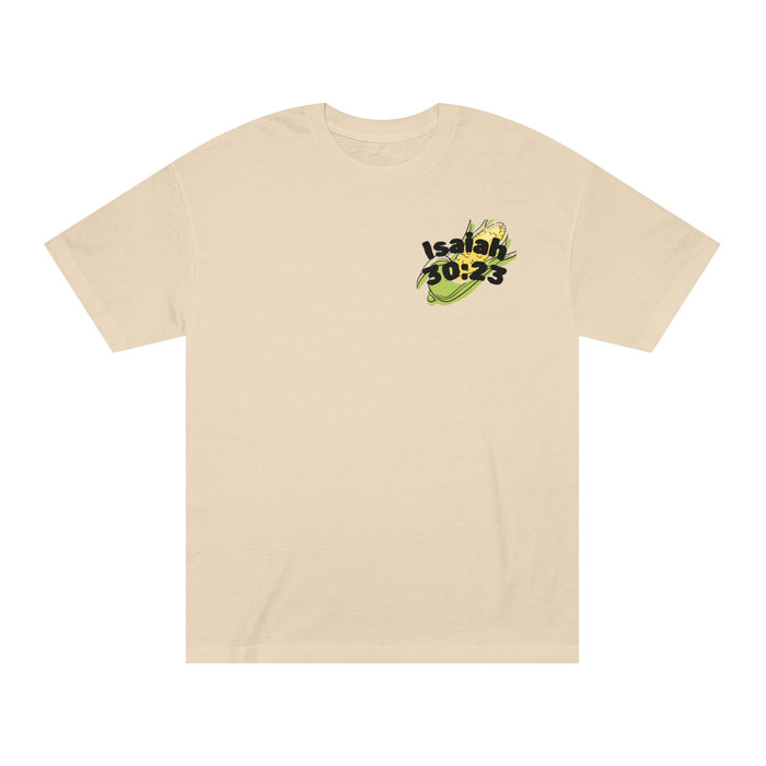 Unisex Inspirational Farm Tee Isaish 30:23