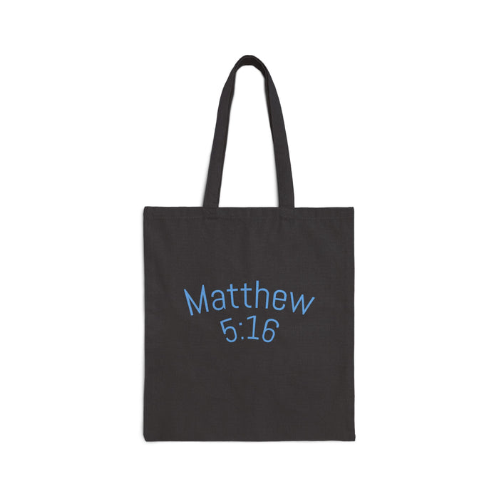 Inspirational Cotton Canvas Tote Bag - Let Your Light Shine