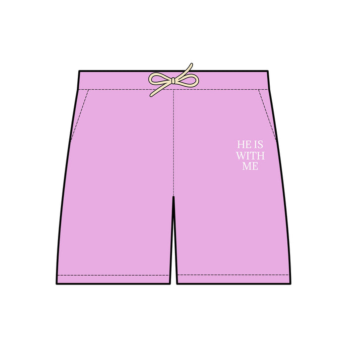 Unisex Fleece Sweat Shorts HE IS WITH ME