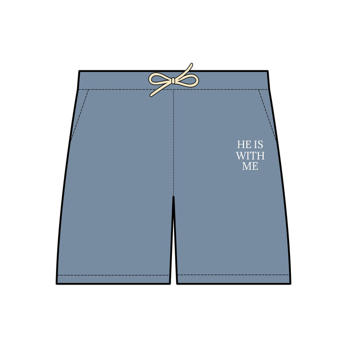 Unisex Fleece Sweat Shorts HE IS WITH ME