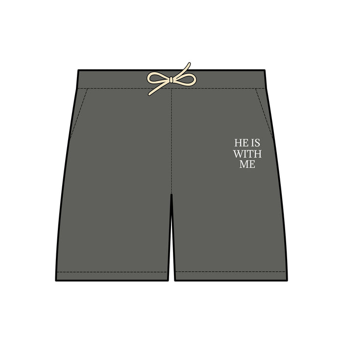 Unisex Fleece Sweat Shorts HE IS WITH ME