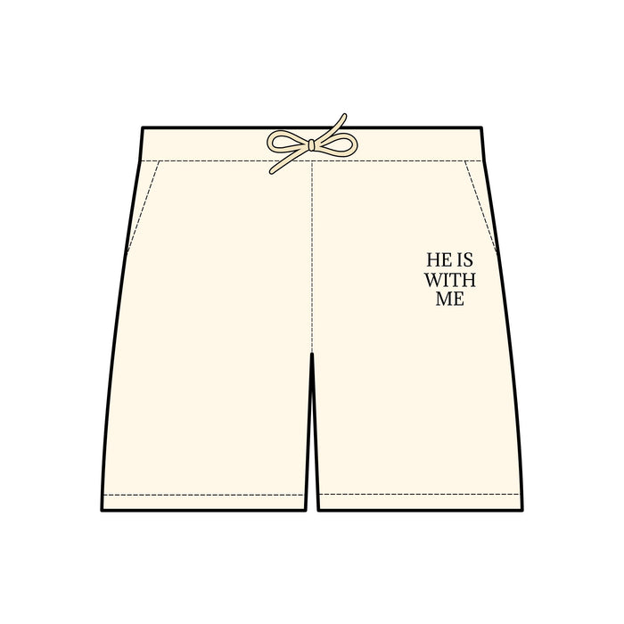 Unisex Fleece Sweat Shorts HE IS WITH ME