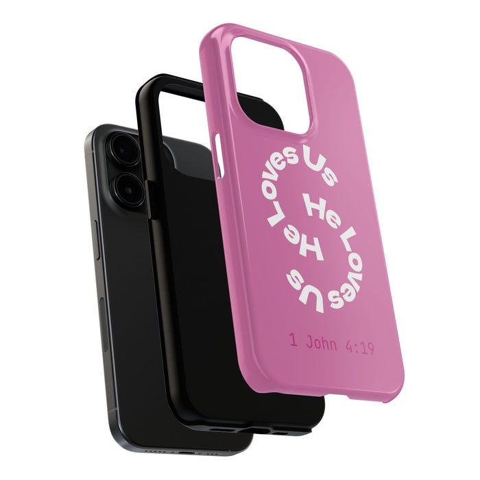 He Loves Us Phone Case
