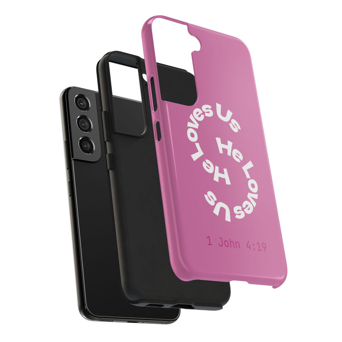 He Loves Us Phone Case