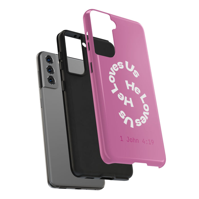 He Loves Us Phone Case