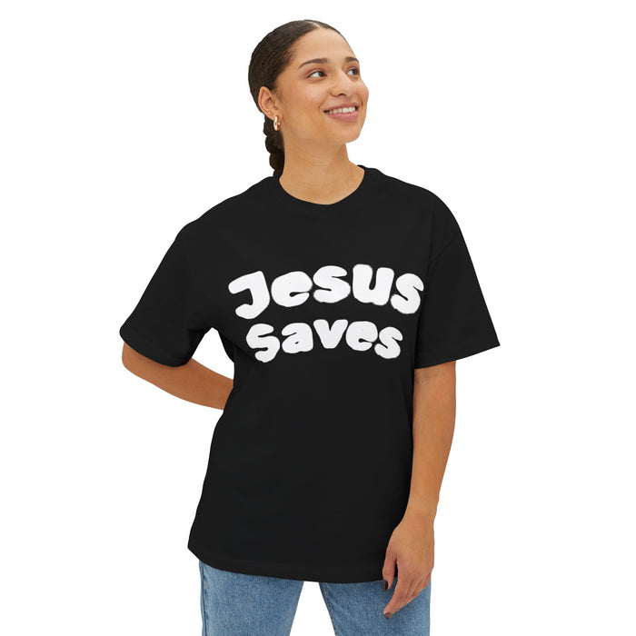 Jesus Saves Oversized Tee Apparel