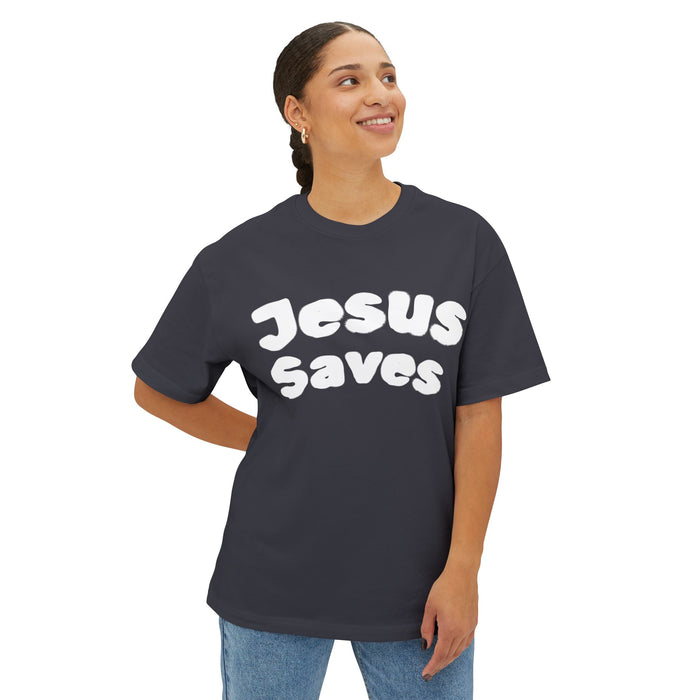 Jesus Saves Oversized Tee Apparel