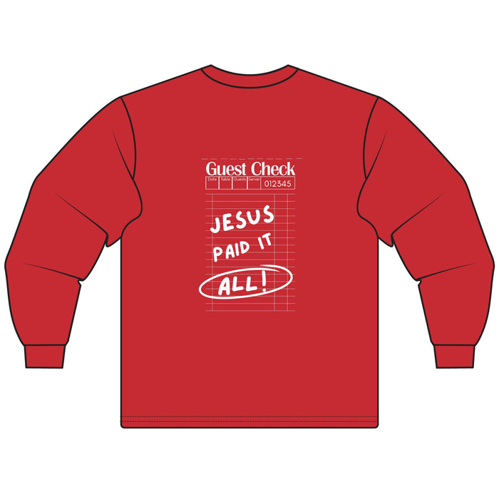 Jesus Paid It All Long Sleeve Shirt