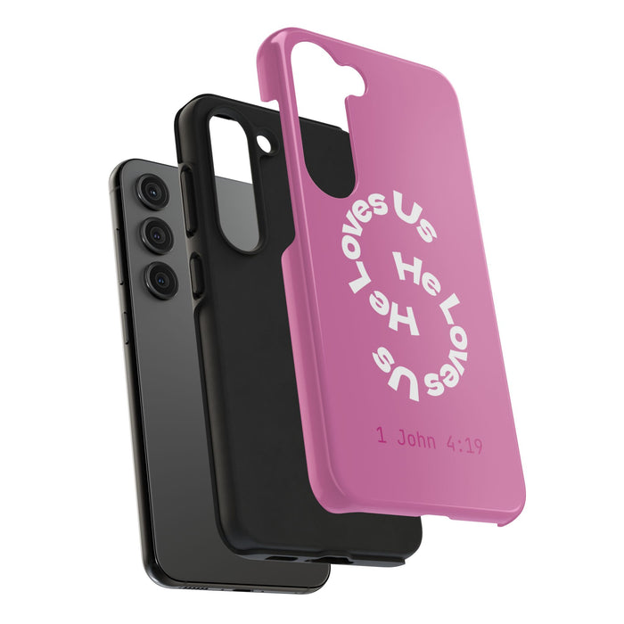 He Loves Us Phone Case
