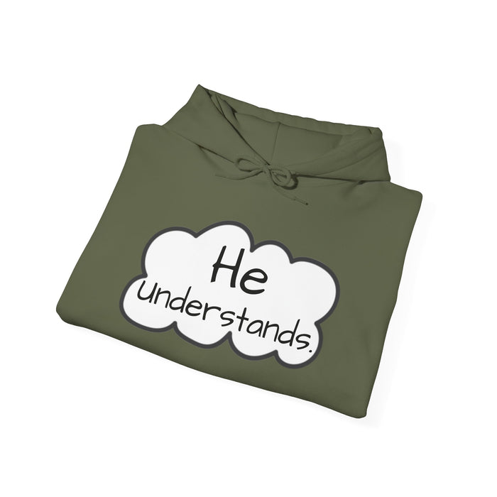 Unisex He Understands Hebrews 4:15 Sweatshirt